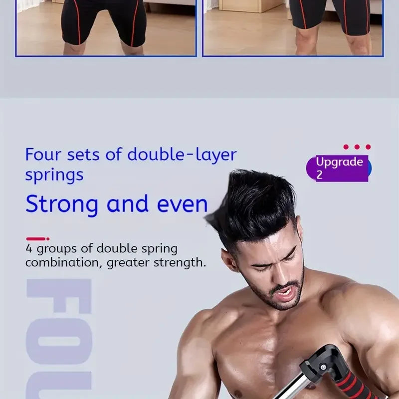 Multi functional full body exercise trainer, adjustable 220.46 pounds - capable of exercising deep muscles such as chest, abdomen