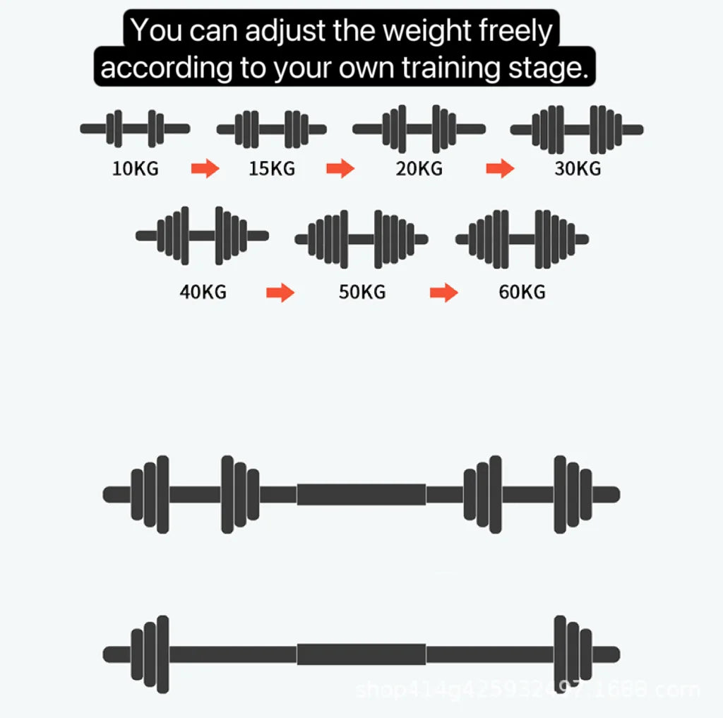 10kg 15kg 20kg 30kg Gym Home Weightlifting Dumbbells with Box Painted Black Painted Cast Iron Dumbbells Barbell Set.