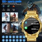 Smartwatch Dourado 2025 – Estilo Luxuoso, Resistência IP68 e Conectividade Total