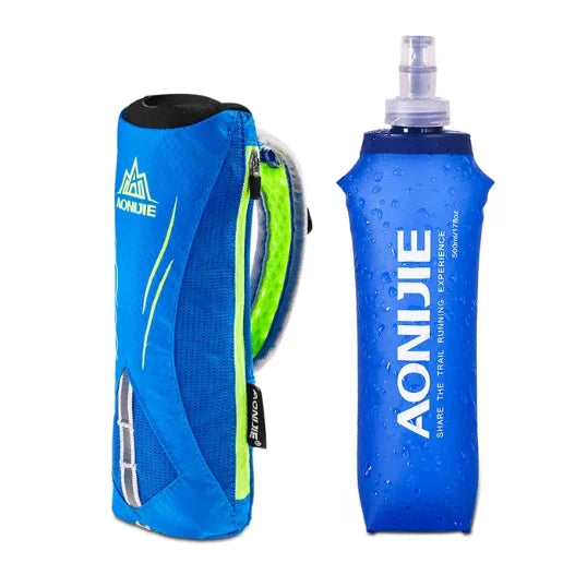 AONIJIE E908 – Garrafa de Mão com Bolsa de Pulso e Soft Flask para Corrida