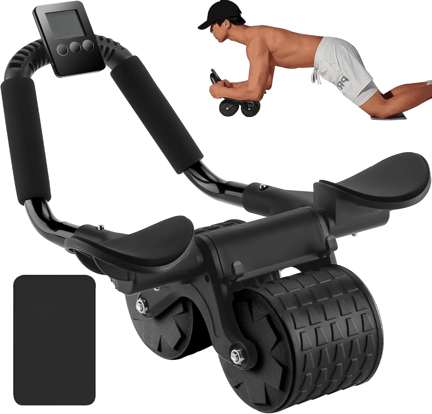 Roda Abdominal com Rebound Automático e Contador Digital