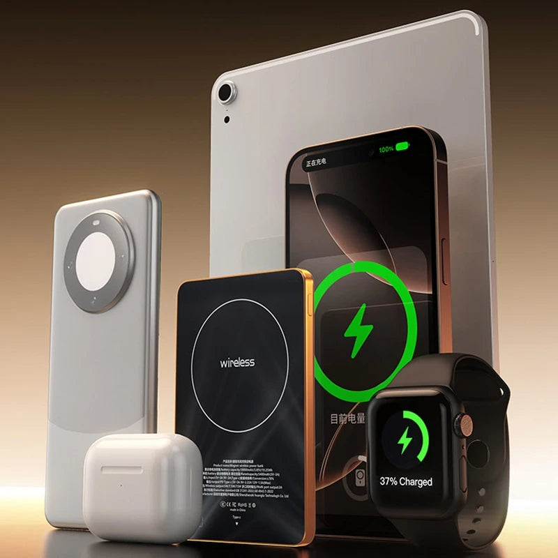 Lenovo 10000mAh UltraSlim Power Bank — Magnético Wireless