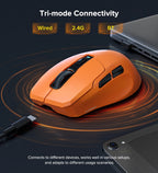 KYSONA Uranus PRO Wireless Gaming Mouse Ergonomic Mouse PAW3395 54g 8KHz Polling Rate 26000DPI For Right Big Hand PC Gamer
