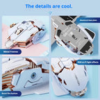 EWEADN G5 USB Wired Gaming Mouse Silent or audible optional, Buttons Macro Function Keys, for desktop, laptop, computer, school