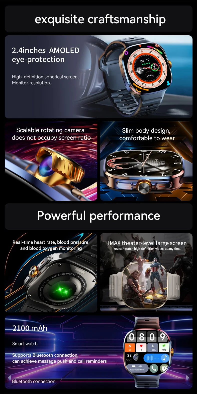 Smartwatch M99 5G – AMOLED XL, Câmara 900W e Tecnologia Completa