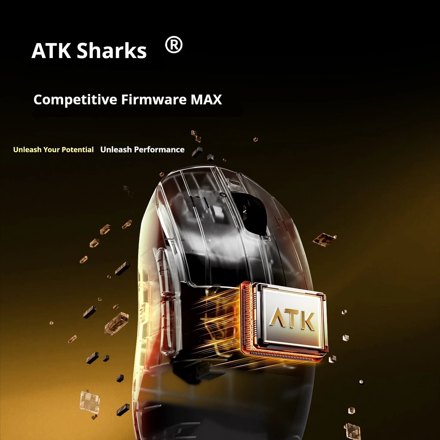 ATK DragonFly A9 Air Ultimate Wireless Gaming Mouse PAW3950 Ultra 42000DPI 750IPS 8KHz RGB Ergonomic Design for Windows MacOs