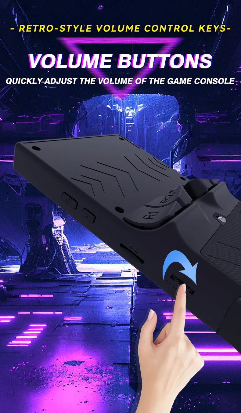 Open Source XF40V Retro Handheld Game Console 4.0 Inch 720x720 IPS Screen Portable Hand Held Retro Video Gaming Player