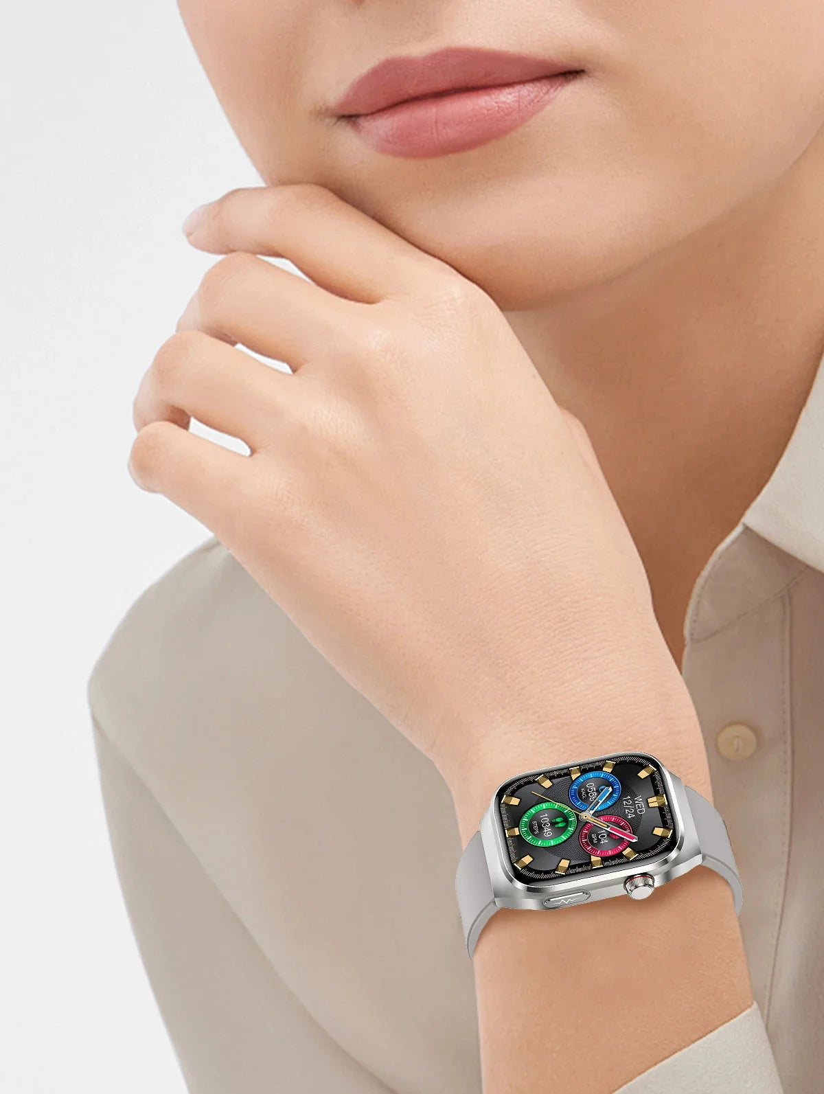 Smartwatch Saúde Avançada – Laser Inteligente, Diagnóstico Multinível e ECG+PPG