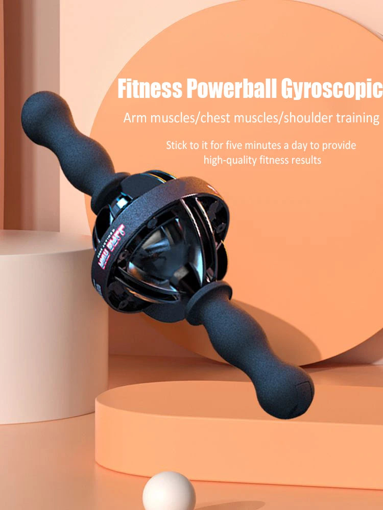 Bola Giroscópica com LED — Treinador de Pulso, Antebraço e Força para Home Gym