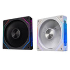 LDPCSJ Prism 4RS 120mm ARGB PC Case Fan with Infinity Mirror Design, 4-PIN PWM Motherboard Synchronization CPU Cooler Fan
