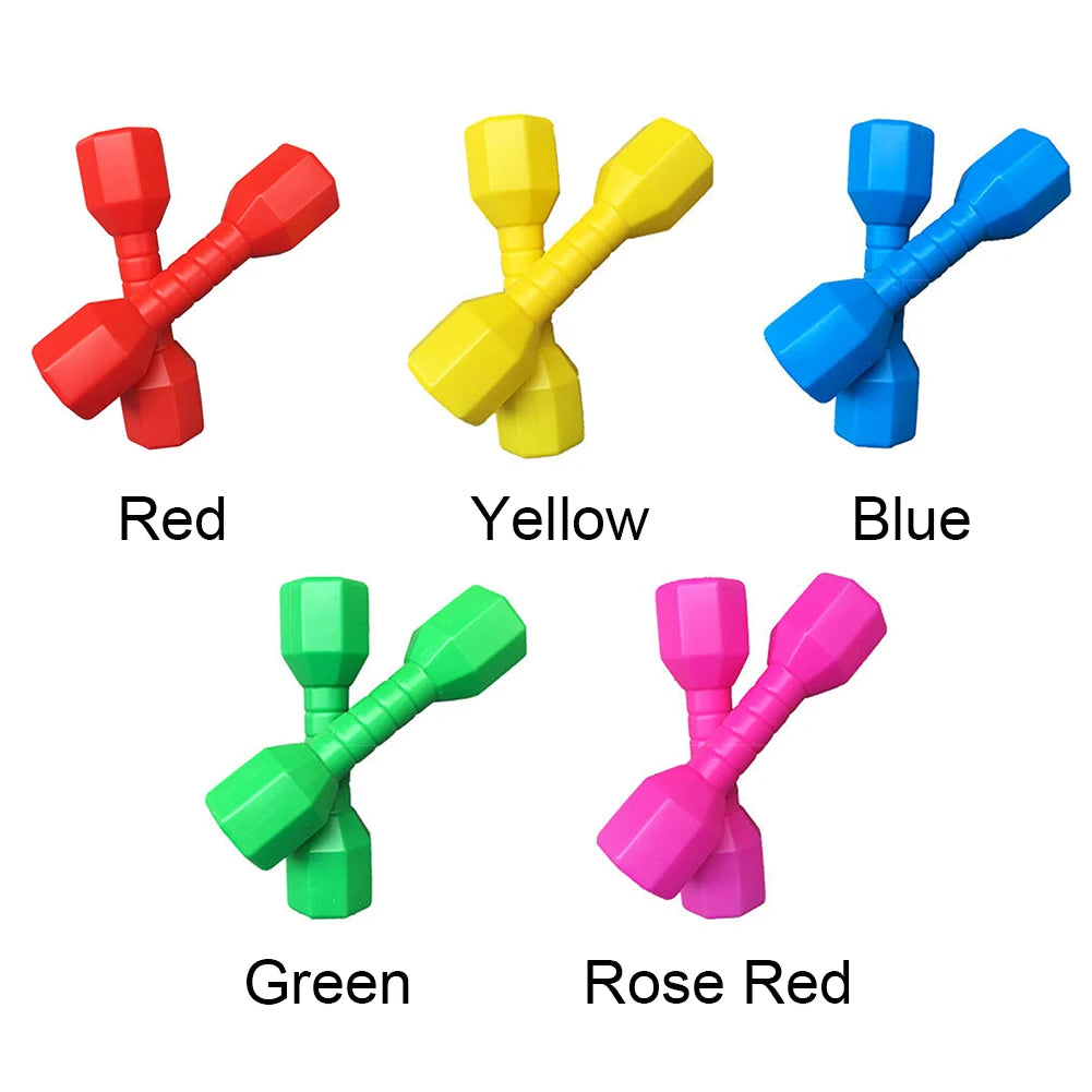 Ergonomic Home Hand Weights Fitness Equipment Fun Early Education Exercise PE Children Dumbbells, Gym, Outdoor Sports, 2Pcs Set