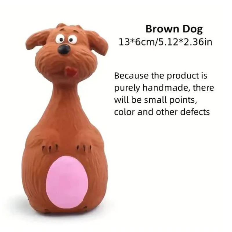Dog Toys Sound Squeaky Elephant/Cow Animal Chew Pet Rubber Vocal Toys For Small Large Dogs Bite Resistant Interactive Toy