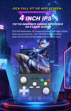 Open Source XF40V Retro Handheld Game Console 4.0 Inch 720x720 IPS Screen Portable Hand Held Retro Video Gaming Player