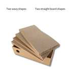 4-Pack 1 Cat Scratching Post Cardboard Box for Indoor Cats, Cat Scratching Mat Cardboard Box for Indoor Cats and Kittens
