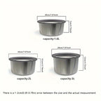 Stainless steel dog water bowl with floating disc design, non-wet mouth anti-tail pet drinking bowl, slow feeder water for dogs.