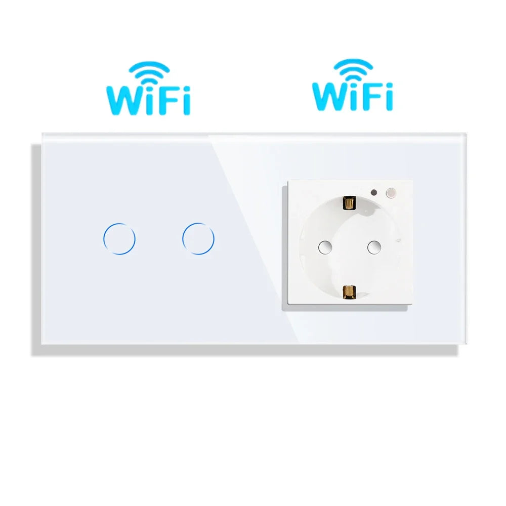 Bingoelec Tuya Smart Stair Switch — 2‑Way + Tomada WiFi com USB‑C