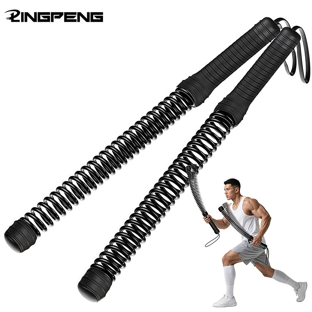 Fortalecedor de Braços com Mola Flexível — Conjunto de 2 para Bíceps e Tríceps