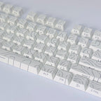 Line Gradient Side Shine Through Keycaps Cherry Profile PBT Custom Keycaps for 60% 65% 75% 96% 98% 100% Mechanical Keyboard