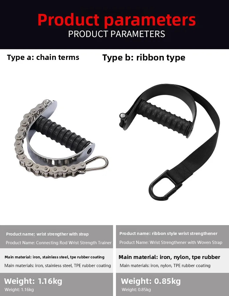 Fortalecedor de Pulso com Resistência Ajustável