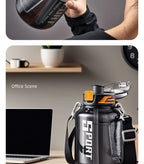 1000ml/1500ml Large Capacity Sports Water Bottle Plastic Cooling Bottle Outdoor Cycling Hiking Drinkware Travel Drinkware