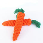 Pet Knot Toys For Dogs And Cats Carrot Shape Cotton Rope Pet Toy Dog Puppy Kitten Chew Toy Interactive Dog Toys