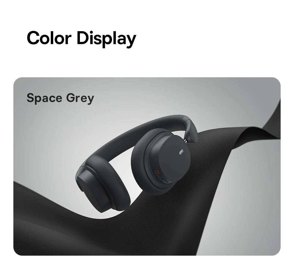 Baseus Bowie D05 Wireless Headphone Bluetooth 5.3 Earphone HIFI Level Headset 40mm Driver Foldable Over Ear Headphone 70H Time