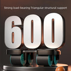 Roda Abdominal com Rebound Automático e Design de Seis Apoios Antiderrapante