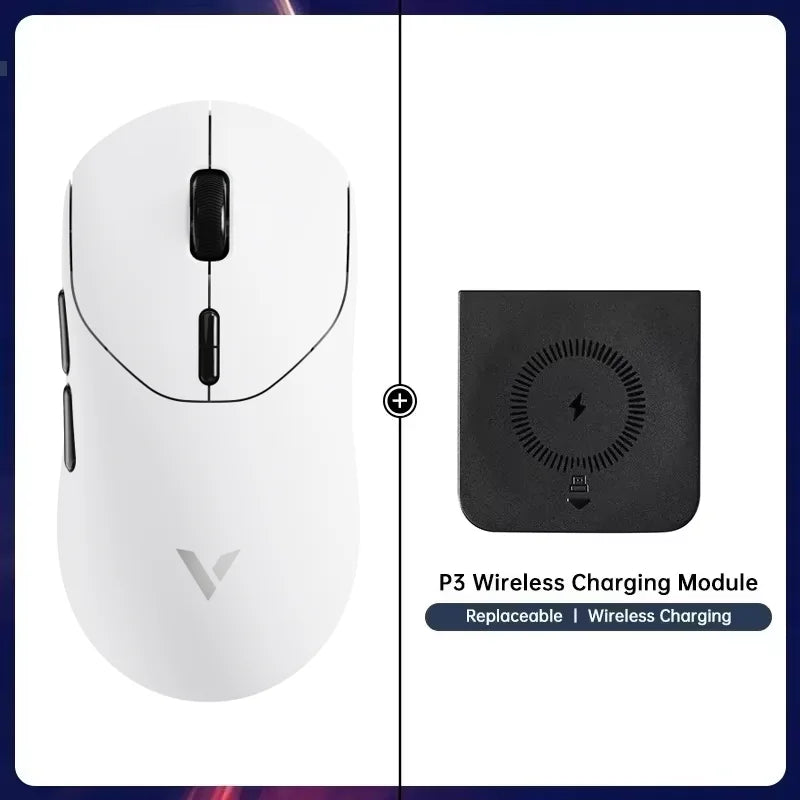 Rapoo VT2 Wireless Gaming Mouse True 8K Wireless Polling Rate Esports Grade 53g Lightweight 26000DPI Up to 500 Hr Battery Life