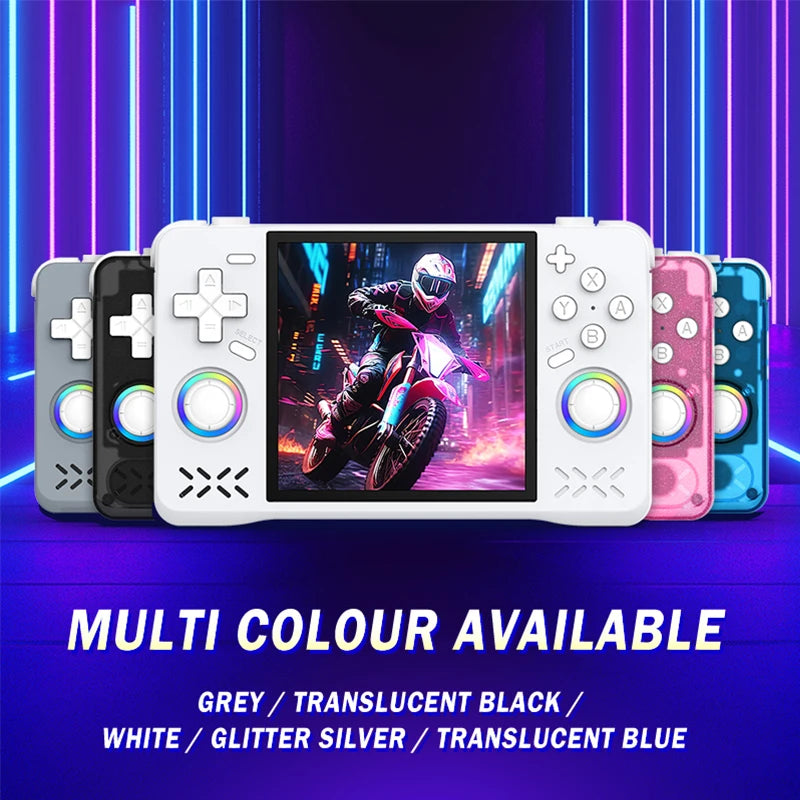 Newest XF40H Retro Handheld Game Console Linux 4.0'' IPS Screen Supports WiFi Glowing Rocker Portable Pocket Video Games Player