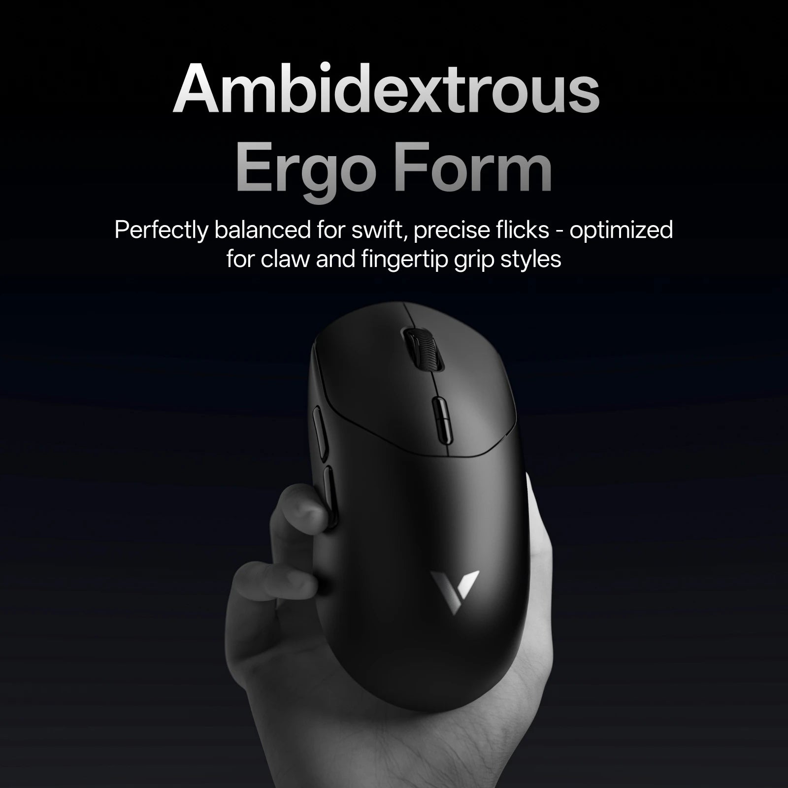 Rapoo VT2 Wireless Gaming Mouse True 8K Wireless Polling Rate Esports Grade 53g Lightweight 26000DPI Up to 500 Hr Battery Life