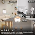 AXUS WiFi Touch Switch — Smart RF433 Sem Neutro Tuya Alexa