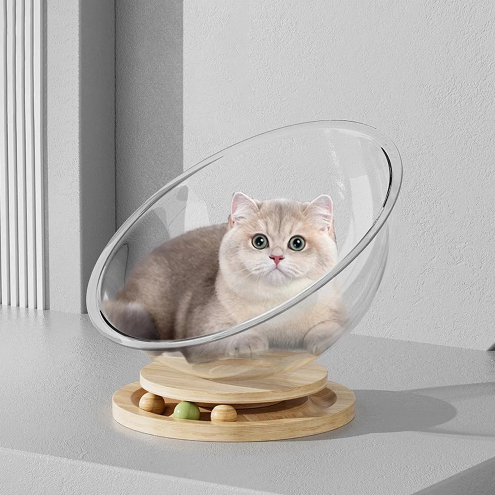 Universal Capsule Removable Cat Bed, Sleeping Nest, Transparent Cat House Cover, All-Season Universal Kitten Hammock