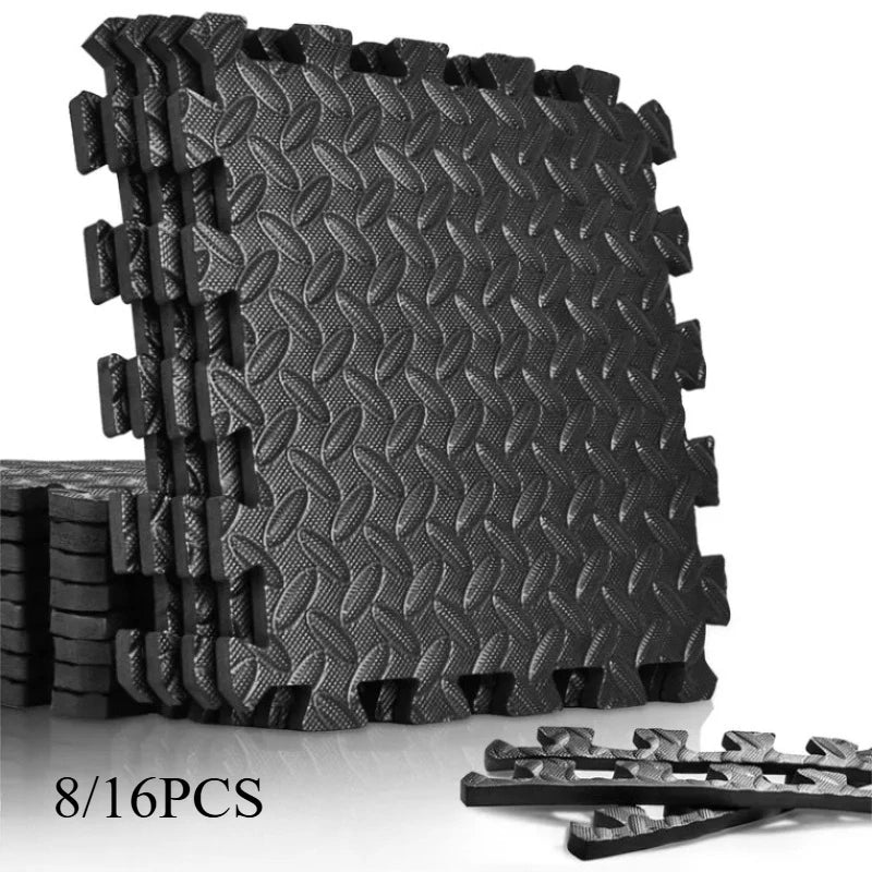 FoamFit Tiles – Tapetes de Proteção Antiderrapantes para Yoga e Fitness (8/16 pcs)