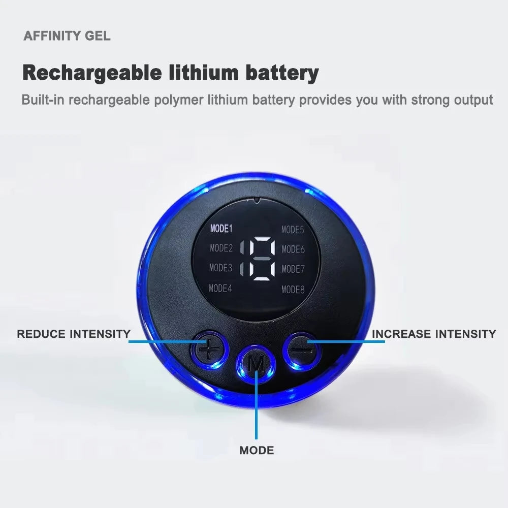 CorePulse EMS – Cinto Eletrónico Recarregável para Treino Abdominal e Massagem Muscular