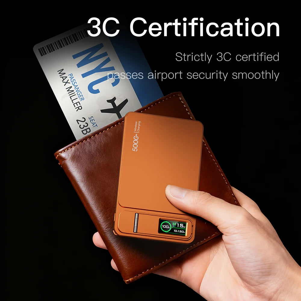 Lenovo 10000mAh Slim Power Bank — Magnético MagSafe Wireless 20W CCC