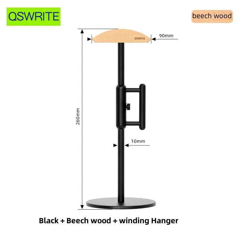 Walnut wood headphone holder minimalist earphone storage rack Solid wood headphone hanger earphone holder