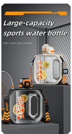 1600ML Large Capacity Sports Water Bottle Food Grade Plastic Water Cup With Straw Portable Gym Water Bottle BPA Free Water Cup