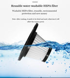 Aspirador Portátil Sem Fios com Sucção Ciclónica para Carro e Casa