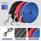 Nylon Dog Training Leash Reflective Pet Leash For Small Big Dogs Outdoor Walking Long Lanyard Rope Puppy Traction Belt Supplies