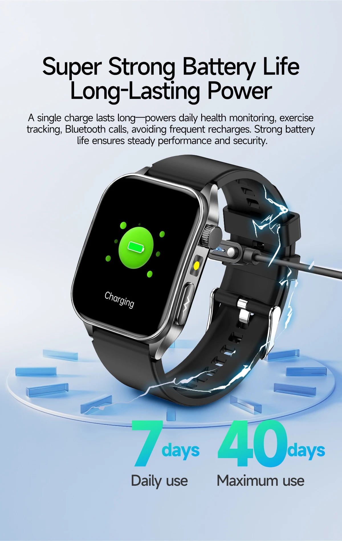 Smartwatch Saúde 2026 – Laser Inteligente, Diagnóstico Completo e Estilo Masculino