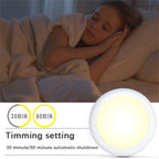 RGB LED Under Cabinet Lights with Remote Control Battery Powered Wireless Dimmable Night Lamp LED Lights for Home Wardrobe Light