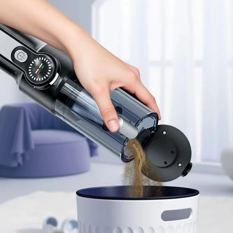 Cordless car vacuum cleaner, one-button dust removal, high-power portable vacuum cleaner, large suction mini vacuum cleaner.