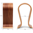 U-shaped wooden headphone stand, desktop headphone display stand, suitable for almost all headphones.