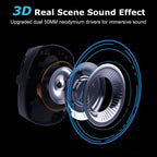 Acinaci 2.4GHz Wireless Gaming Headset for PS5, PS4 Gamers, PC, Nintendo Switch, Bluetooth Gaming Headphones and microphone