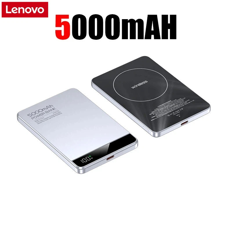 Lenovo 10000mAh UltraSlim Power Bank — Magnético Wireless