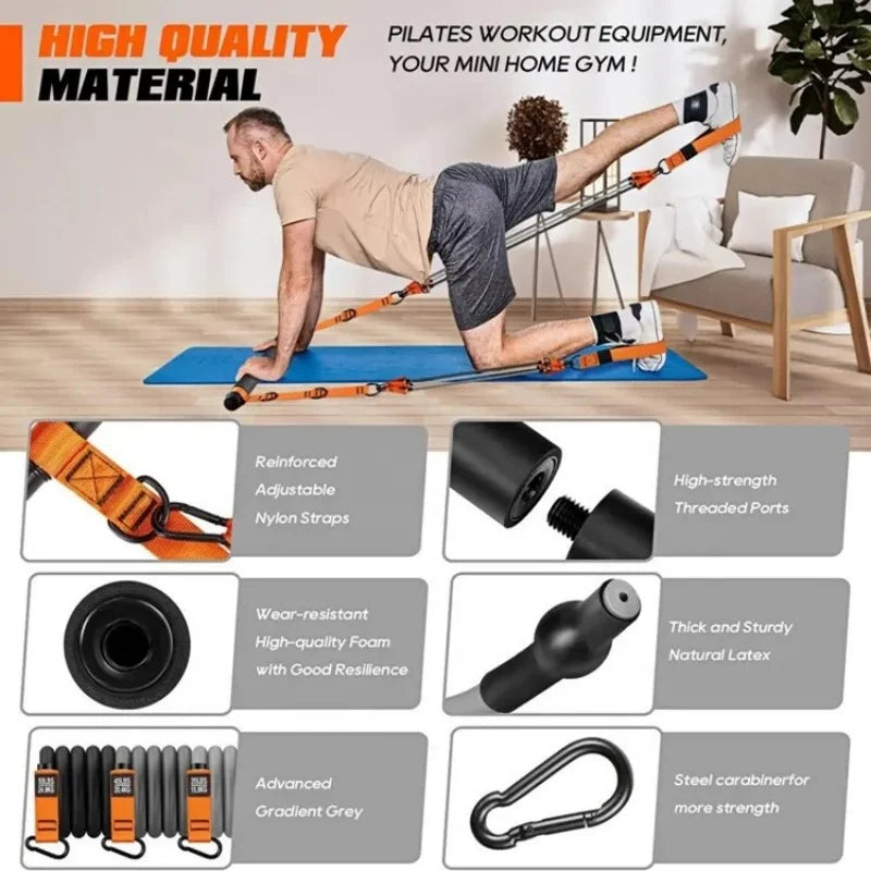 Pilates Resistance Bar Set – Kit de Pilates com Barra e Bandas