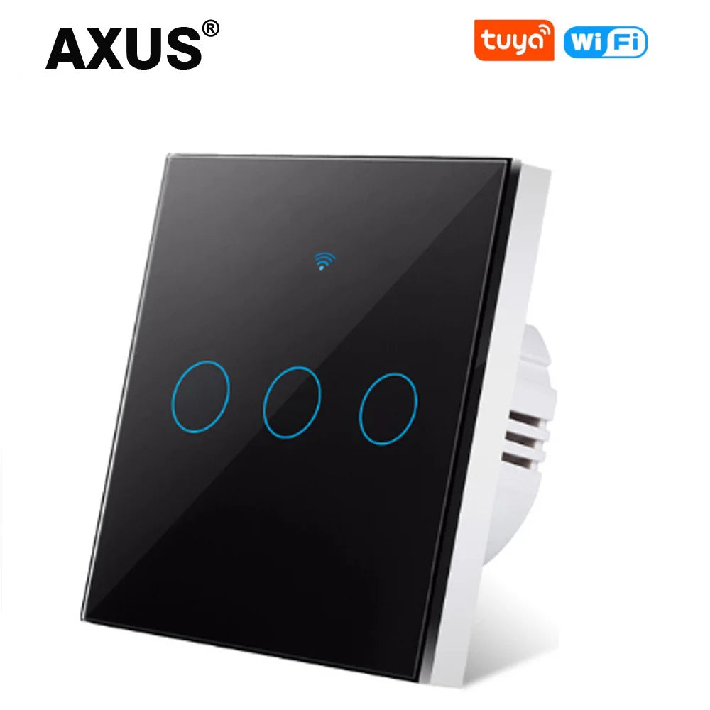 AXUS WiFi Touch Switch — Smart RF433 Sem Neutro Tuya Alexa