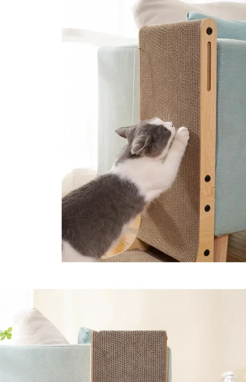 Large/Small Cardboard Cat Scratcher, L-Shape, Wear-Resistant, Scratch-Resistant, Cat Scratching Post, Cat Toy, Pets, Cat Accessories