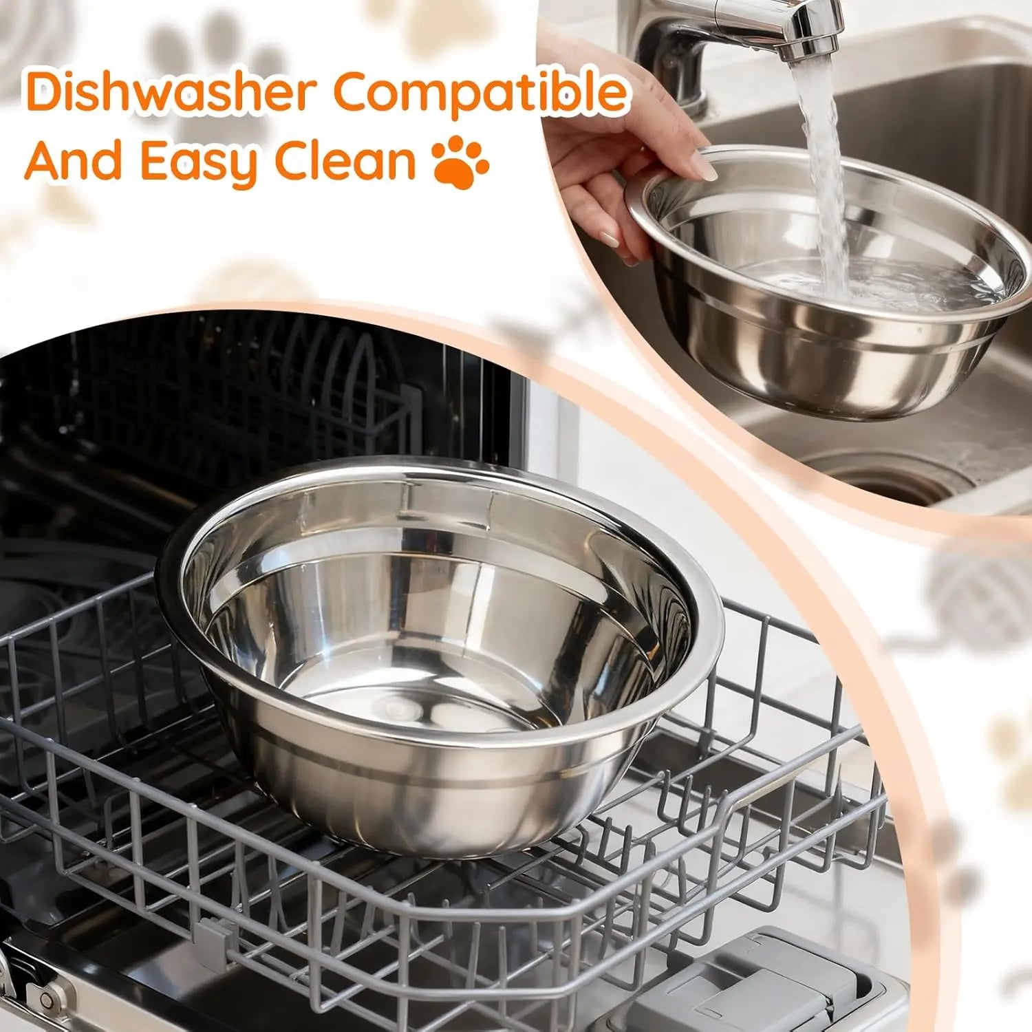 Elevated Cat Bowls Raised Wood Stand Feeder with 3 Stainless Steel Bowls Feeding & Watering Supplies for Puppy Cats Accessories