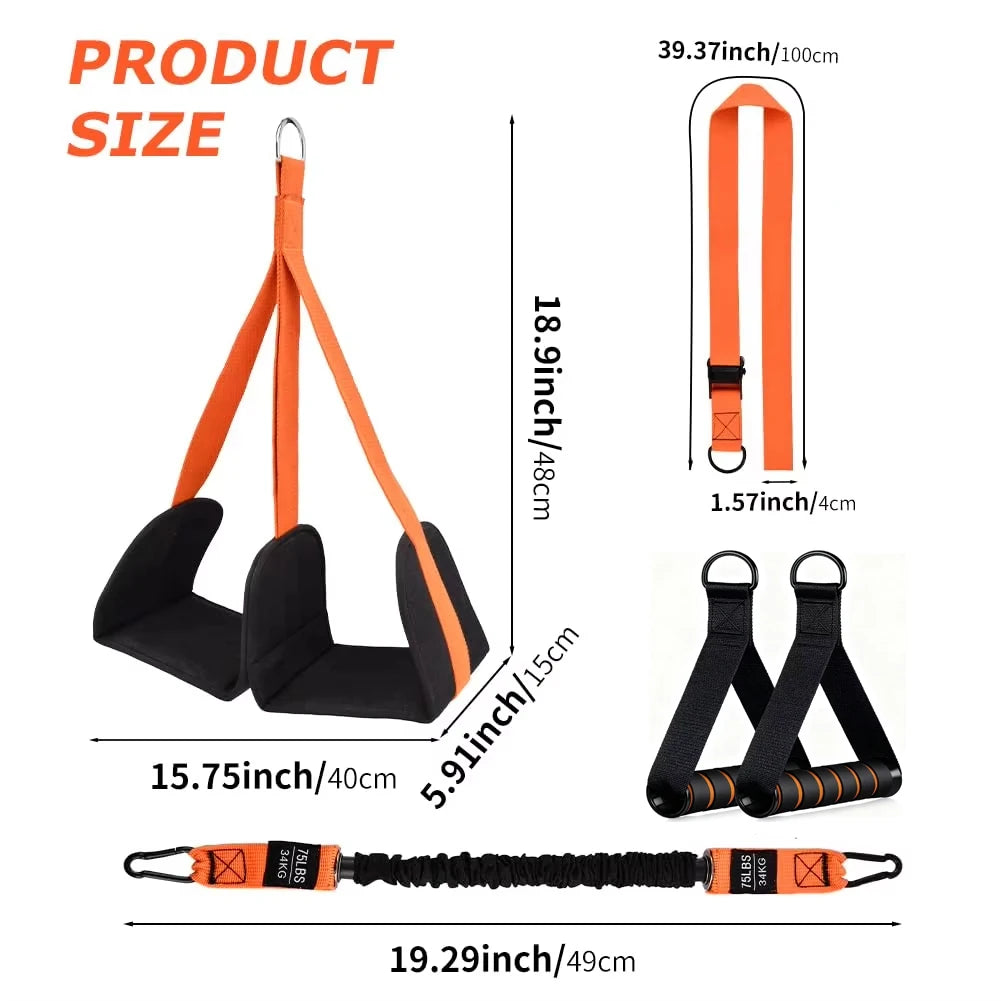 Conjunto de Bandas de Assistência para Pull-Up e Alongamento